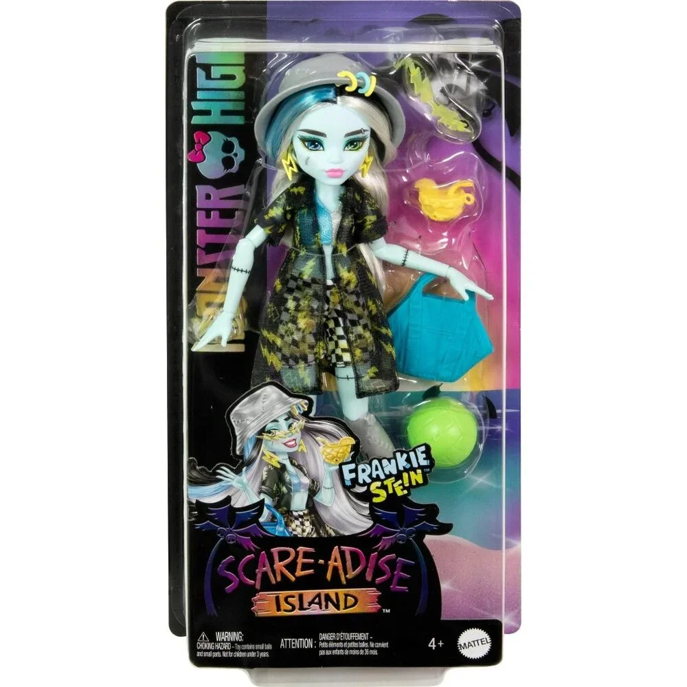 Monster High Scare-adise Island Frankie Stein Fashion Doll with Swimsuit & Acces
